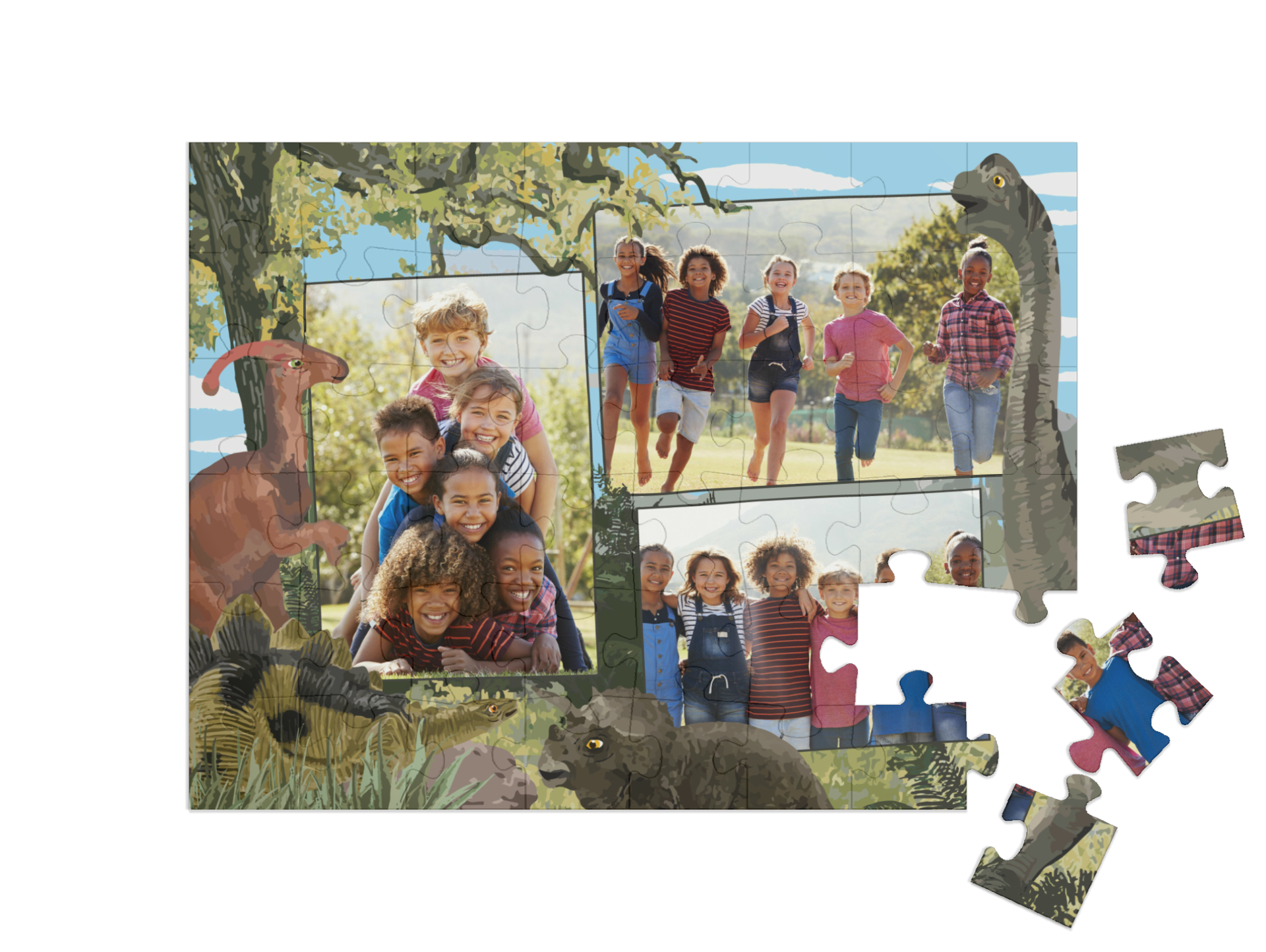 "Adventure" landscape collage