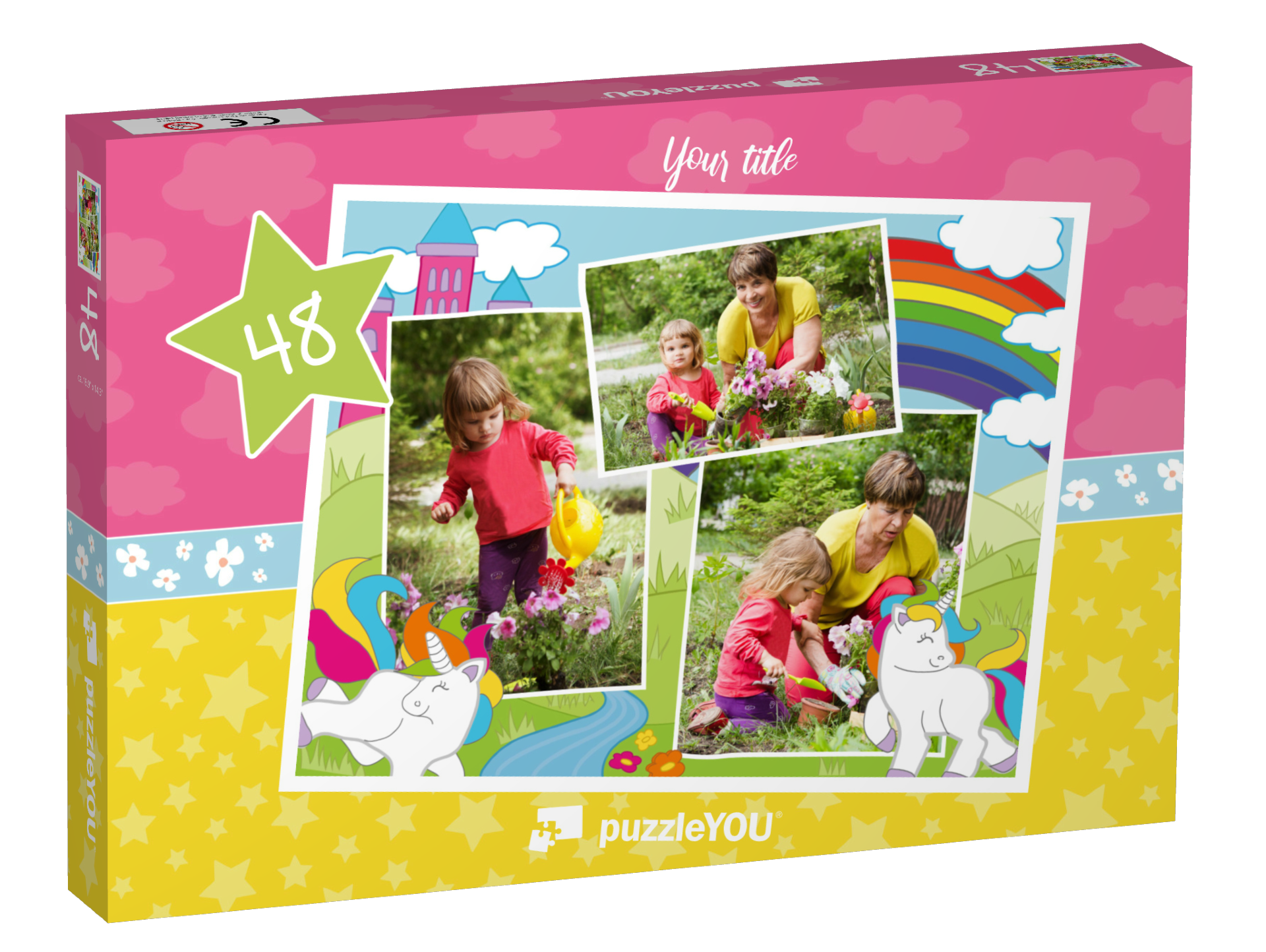 "Rainbowland" landscape collage