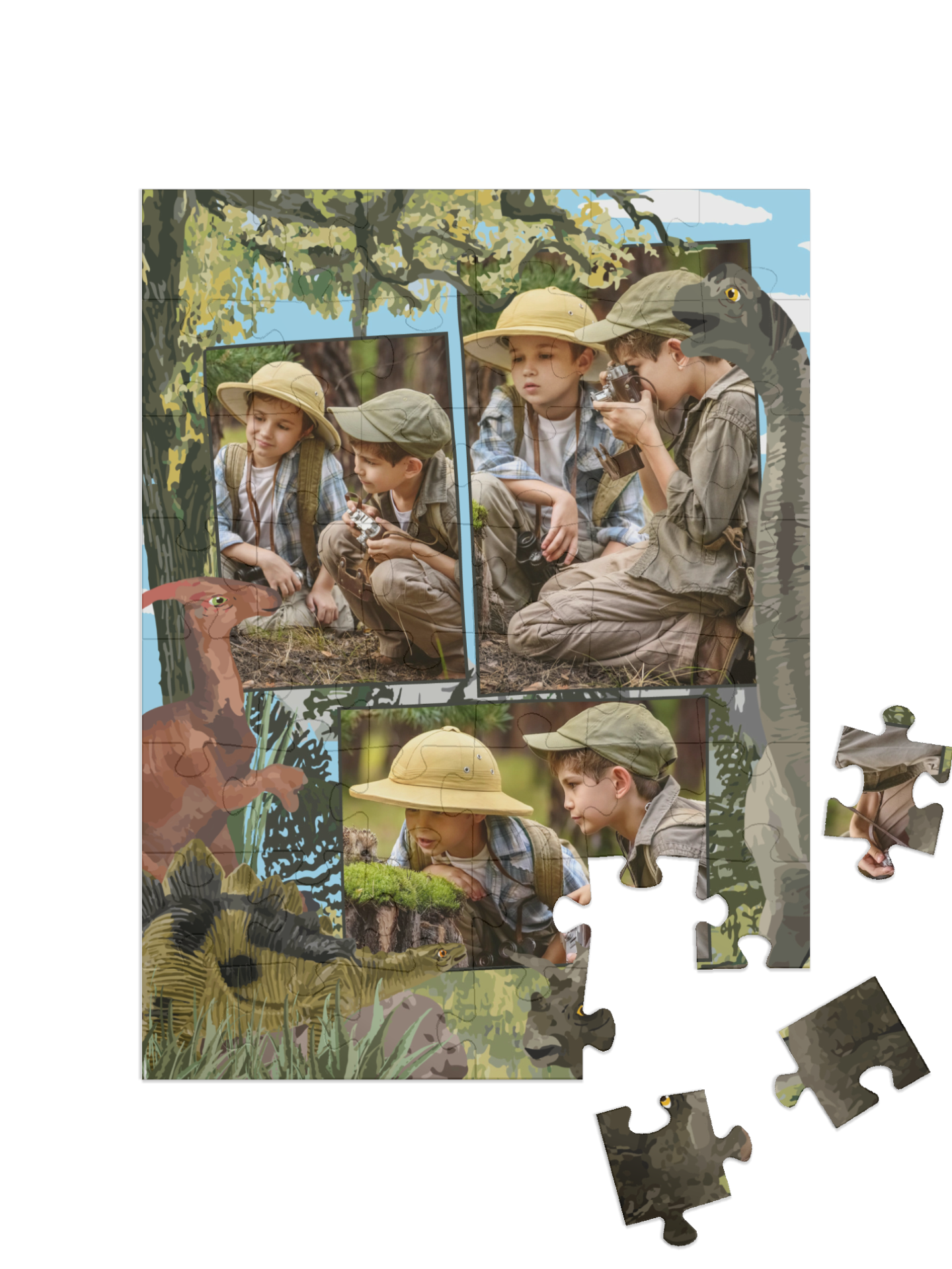 "Adventure" portrait collage