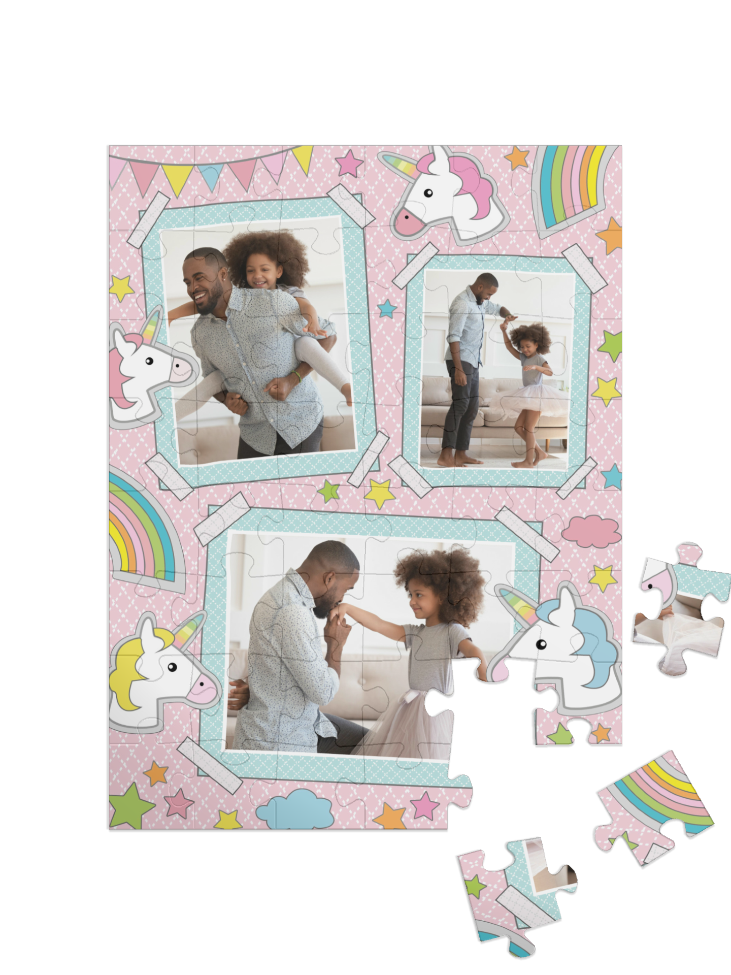 "Sticker Joy" portrait collage