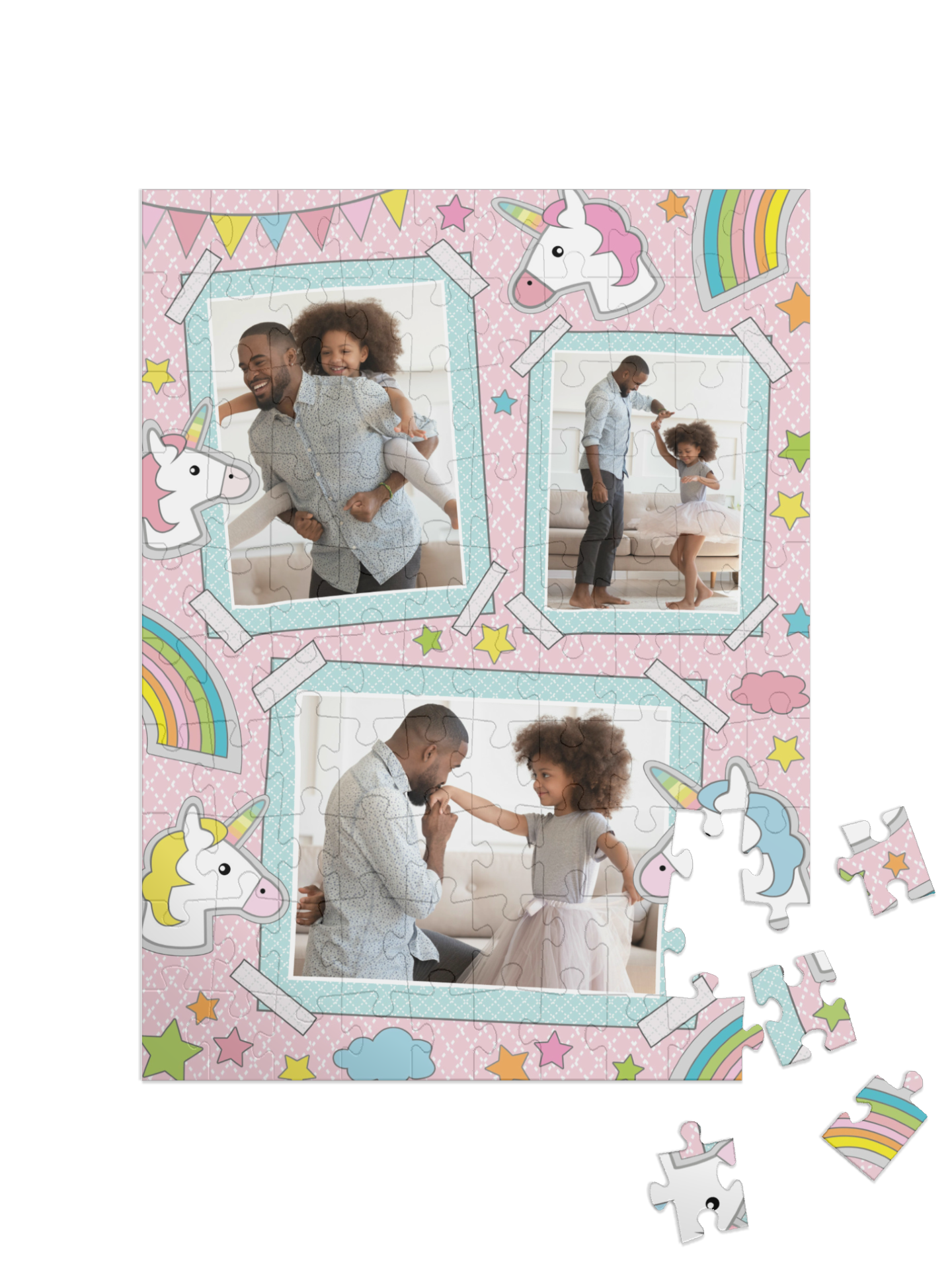 "Sticker Joy" portrait collage